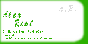 alex ripl business card